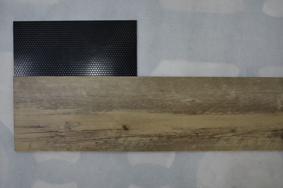 Handscraped PVC Waterproof Vinyl Flooring , UV Coating PVC Wood Flooring