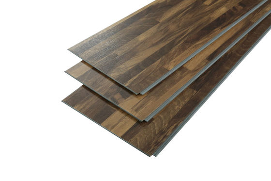 UV Coating Vinyl Click System Flooring With Realistic 3D Wood Patterns