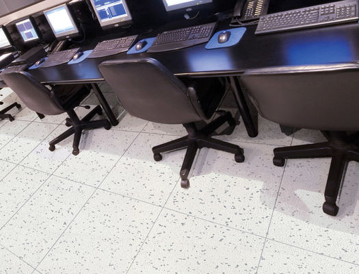 Waterproof Conductive Anti Static PVC Flooring , Esd Vinyl Flooring For Computer Room