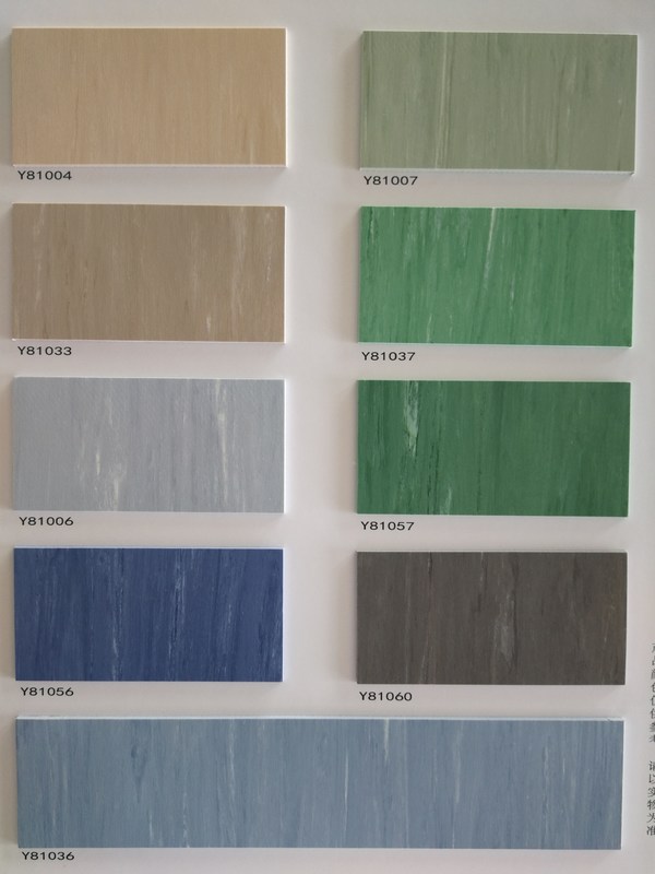 Anti Bacterial Homogeneous Tiles Flooring Different Patterns Available