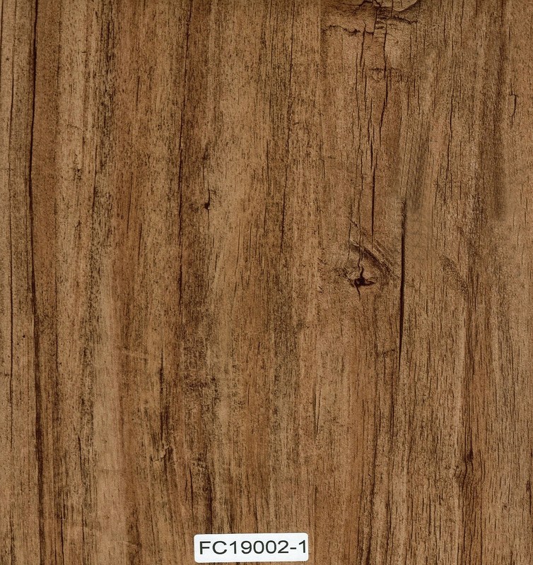 Handscraped PVC Waterproof Vinyl Flooring , UV Coating PVC Wood Flooring