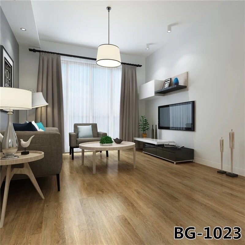 Wood / Carpet / Marble Patterns Peel N Stick Vinyl Flooring Long Life Use Time