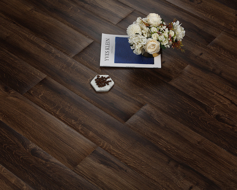 Durable Textured Deep Embossed Pvc Click Vinyl Floor Tile 2mm Thickness