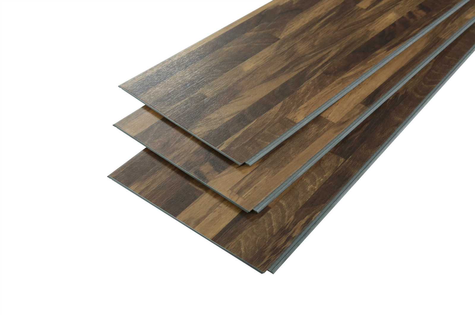 UV Coating Vinyl Click System Flooring With Realistic 3D Wood Patterns